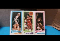 1980-81 Topps Magic J L Bird DR. J 139-174-34 RC Rookie