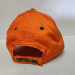 Miami Hurricanes Orange Cotton Adjustable Cap Hat College Sports Fan Gear Logo