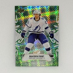 Brayden Point Emerald Green 2024-25 Upper Deck Ice #28 Tampa Bay Lightning