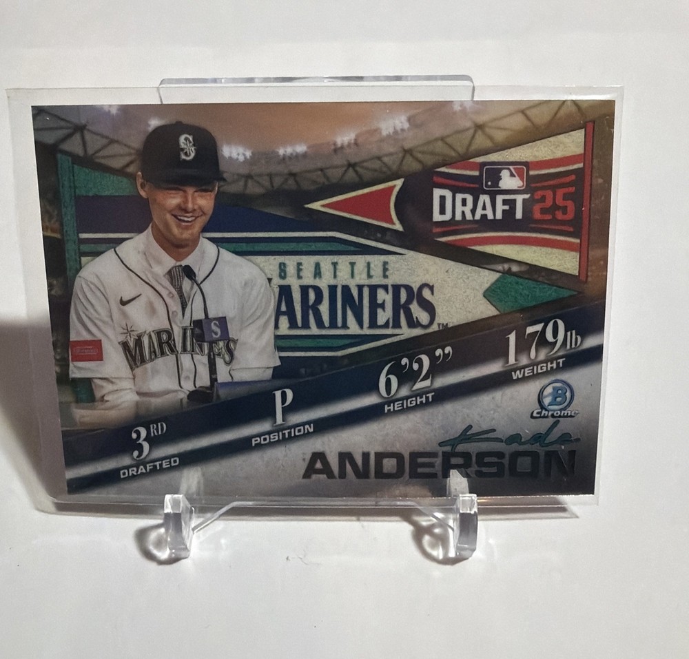 2025 Bowman Draft Kade Anderson Draft Night 25 RC BDN-3 Mariners