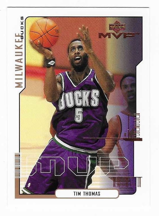2000-01 Upper Deck MVP Tim Thomas Milwaukee Bucks Basketball #92