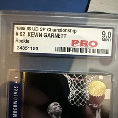 KEVIN GARNETT PRO 9 1995-96 SP CHAMPIONSHIP #62 ROOKIE RC TIMBERWOLVES 4958