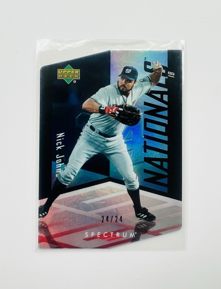 2007 Upper Deck Spectrum – Nick Johnson #100 Jersey Number DieCut Embossed 24/24