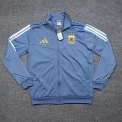Argentina Jacket Mens Medium Blue Soccer AFA DNA TT Track Top Adidas Full Zip