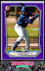 2026 Bowman #BP-86 Zyhir Hope Dodgers Paper Purple Border /250