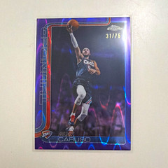 2024-25 Topps Chrome Alex Caruso #131 OKC Thunder Purple 31/75