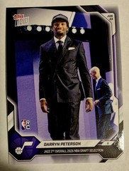 2026 Topps Now NBA Darryn Peterson RC New Logo Jazz #dpet