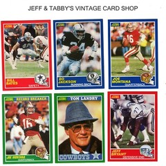 1989 SCORE FOOTBALL BASE SET #1 TO #165 SEE DROP DOWN MENU