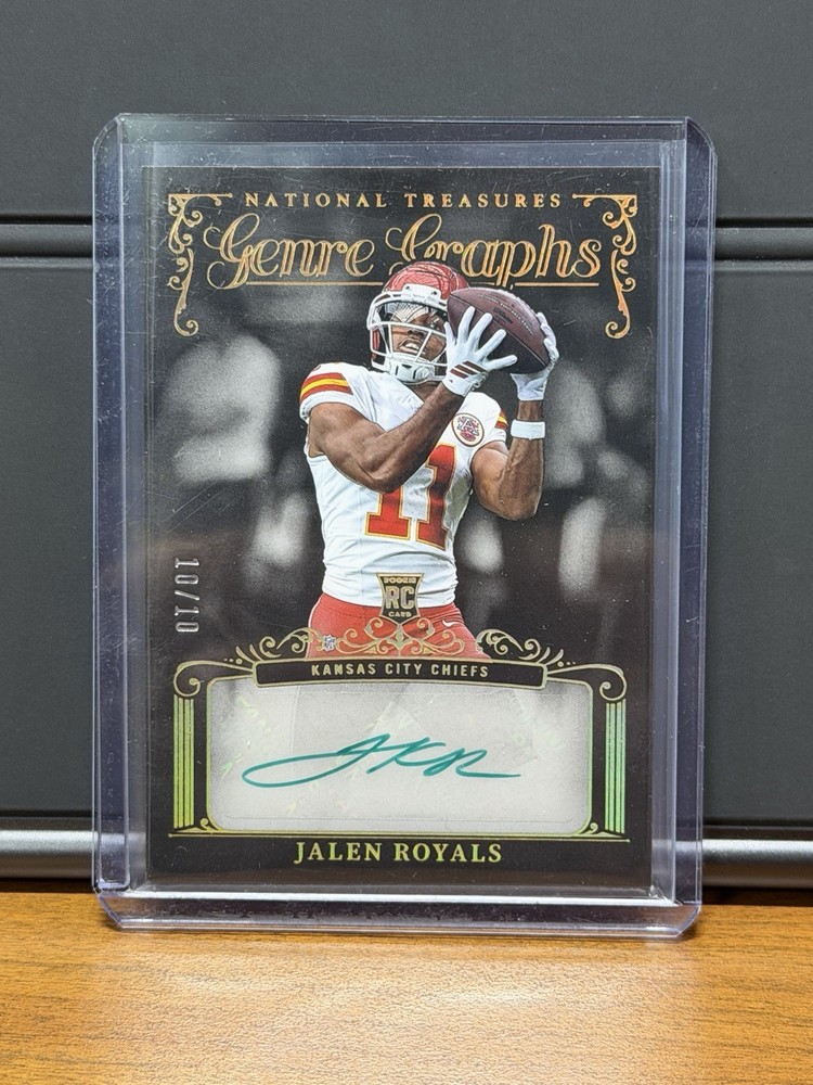 2025 Panini National Treasures – Genre Graphs Jalen Royals #GG-JRS /10 (AU, RC)
