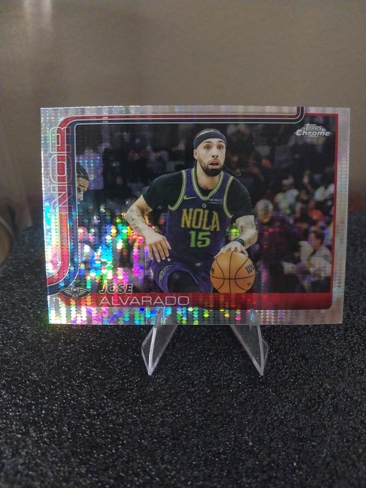 2025-26 Topps Chrome – Jose Alvarado #144 Pulsar Refractor