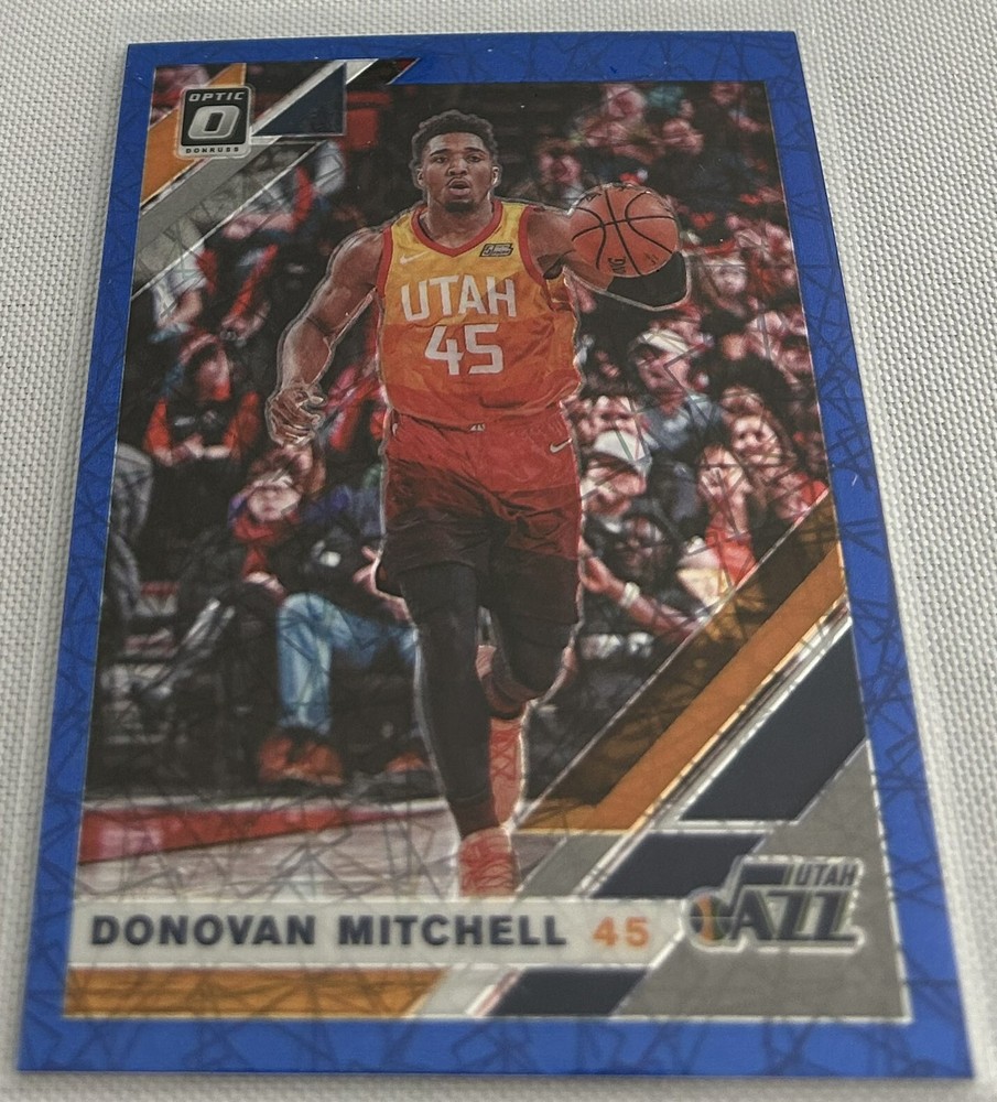 2019-20 Donruss Optic Basketball Donovan Mitchell Utah Jazz Blue Velocity #59