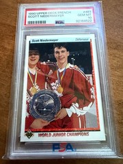 1990 UPPER DECK #461 SCOTT NIEDERMAYER RC HOF PSA 10 NEW JERSEY DEVILS