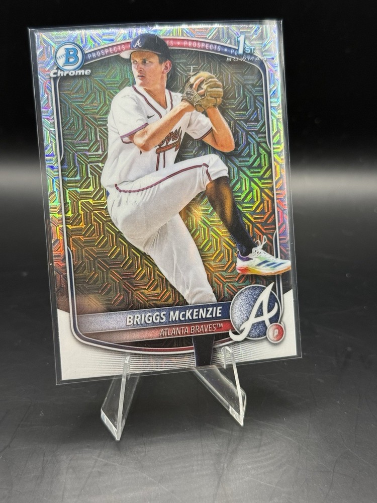 2025 Bowman Chrome Mojo Briggs McKenzie 1st Bowman BDC-81 Braves