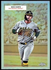 2025 Topps Chrome Platinum Nick Kurtz #55DH-20 ROOKIE RC Double Header Refractor
