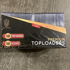 Top Loaders 100 Premium 3×4 35 Pt Transparent Card Protectors & 100 Card Sleeves