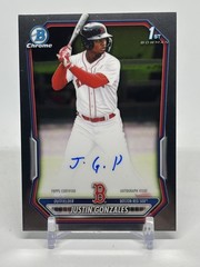 2026 Bowman Chrome Justin Gonzales Base Auto CPA-JG Red Sox