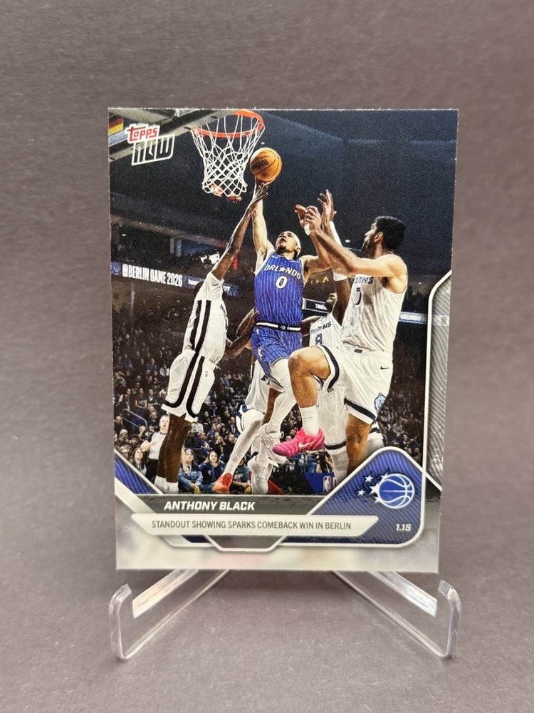 Anthony Black DUNK OF THE YEAR 2025 Topps Now NBA #129 Berlin Germany Game