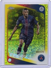 2025-26 Topps Chrome UCC #3 Ousmane Dembele /275 Yellow Diamond Refractor PSG