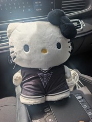Golden State Valkyries 2026 Hello Kitty 10 Inch Plushie Black Jersey 07.20