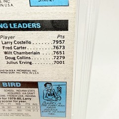 Larry Bird Julius Erving Magic Johnson 1980 Topps RC V-Good 3.0