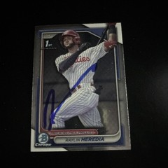 2024 Bowman Chrome 1st BCP-145 Raylin Heredia Signed Philadelphia Phillies Auto