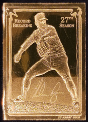 1993 Bleachers 23kt Gold Nolan Ryan Record Breaking 27th Season #34 SN5867/10000