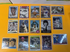 51 Baseball Card Reprint Lot,Mantle Aaron Mays Ryan Koufax,inserts