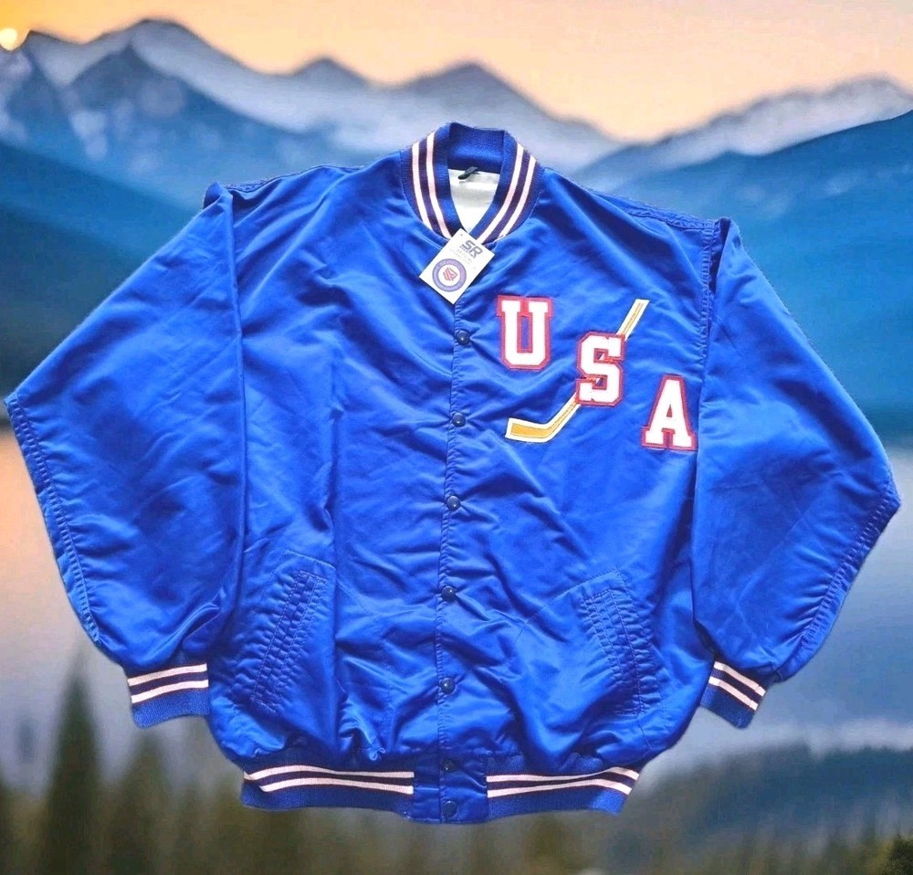 Miracle On Ice 🇺🇸 Replica🇺🇲 1980 USA Hockey Jacket 🇺🇸 1980 Winter Olympics