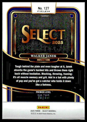 Walker Janek #/99: 2025 Select Baseball -White Prizm -Astros #127