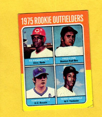1975 Topps Fred Lynn Rookie Outfielders #622 Boston Red Sox G/VG+ FREE SHIPPING