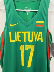 NWT Jonas Valanciunas Lithuania Nike FIBA Olympics Basketball Rare Jersey Size M