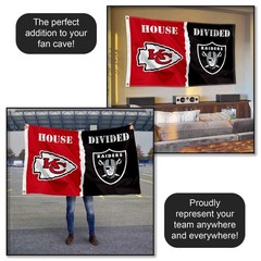 House Divided Flag – Chiefs vs Raiders