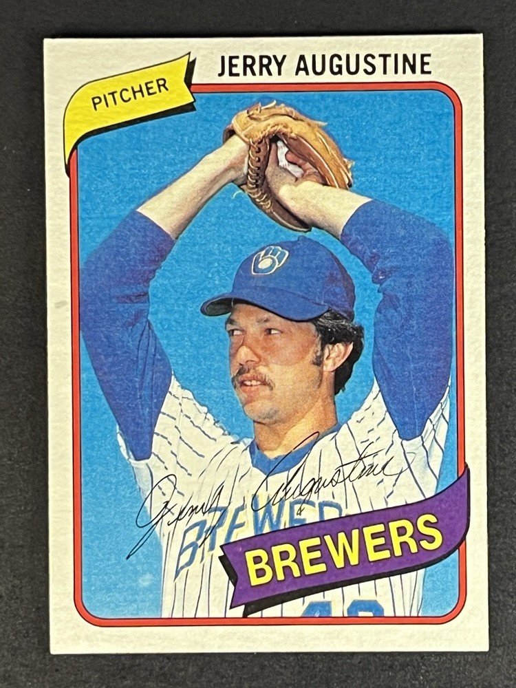 1980 Topps Jerry Augustine #243 Milwaukee Brewers