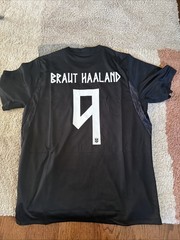 Braut #9 Haaland 2026 Away MEN Jersey Black L/XL Norway READ DESCRIPTION