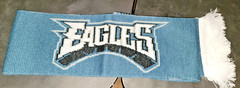 Philadelphia Eagles Scarf Knit Winter Neck Double Sided Big Team Logo Green