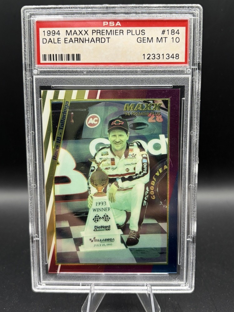 1994 Maxx Premier Plus – Dale Earnhardt #184. PSA GEM MT 10-POP 2!