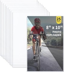 Versatile 25-Pack 8×10 Photo Holders – Toploaders for Art Protection
