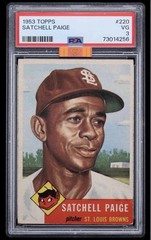 1953 TOPPS SATCHELL PAIGE #220 PSA VG 3 MBA DIAMOND BRONZE