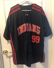 Cleveland Indians #99 Rick Vaughn Major League Movie Jersey XXL 2XL Wild Thing