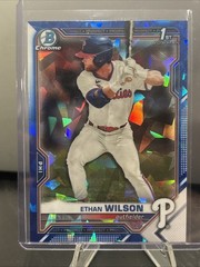 2021 1st Bowman Chrome Sapphire Ethan Wilson #BDC-140 Phillies
