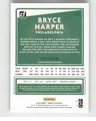 Bryce Harper 2020 Donruss #193 Philadelphia Phillies