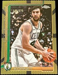 2025-26 Topps Chrome Basketball – Luke Kornet #37 Yellow Refractor /275 Celtics