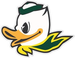 Oregon Ducks – Die Cut Laminated Vinyl Sticker All Weather Safe 2&Prime;-15&Prime;