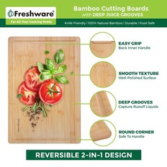 Freshware 24 Inch 3XL Bamboo Cutting Boards for Kitchen, 24 x 18 in,