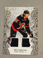 2025 Upper Deck Artifacts Jake Sanderson #3 Game-used Dual Jersey Patch 245/299