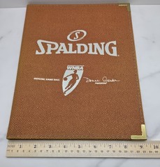 Vintage Spalding WNBA Official Game Ball Padfolio Portfolio Binder Donna Orender