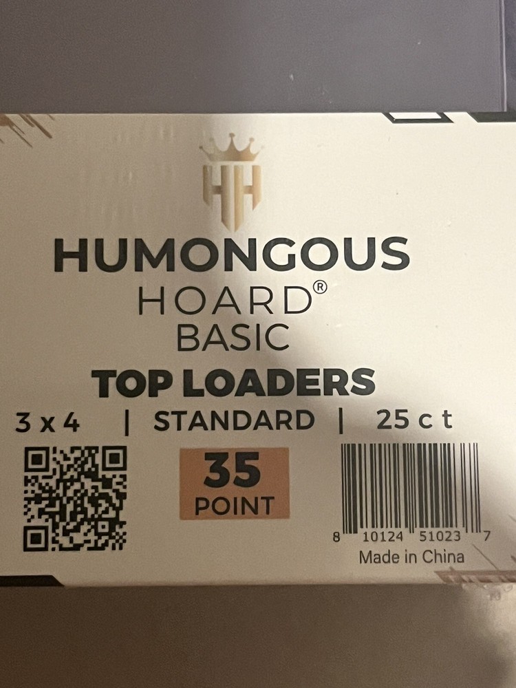 *25* Ct Humongous Hoard Premium 3&Prime; x 4&Prime; Standard Size 35 Point Top Loaders Best$