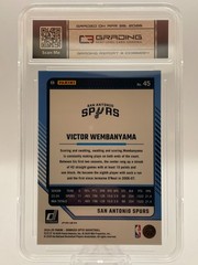 Victor Wembanyama Blue Velocity Prizm – 2024-25 Panini Donruss Optic #45 C3G 9