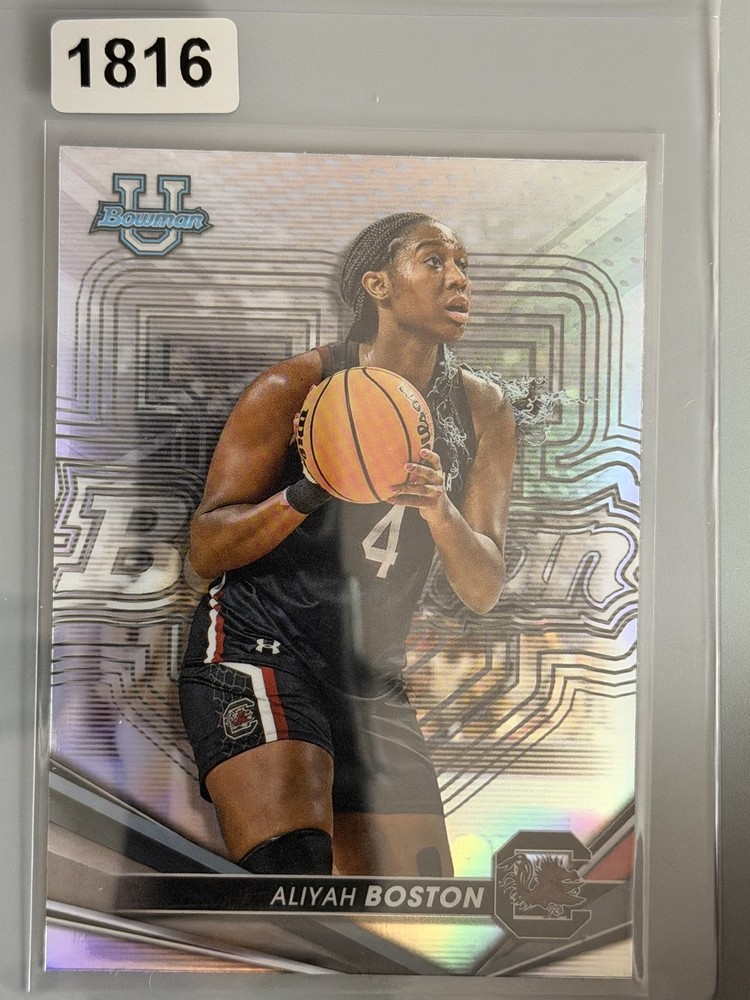 2022-23 Bowman University Best – Aliyah Boston #37 Refractor (RC)