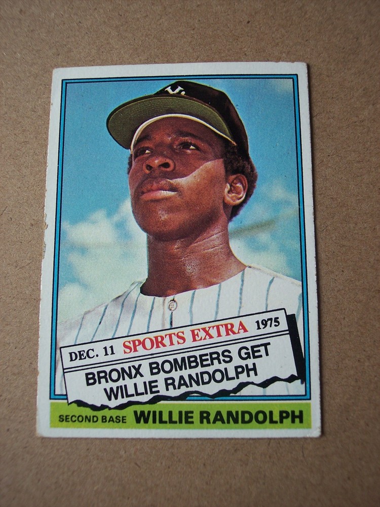1976 Topps Traded baseball Willie Randolph Rookie card #592T VG (1)